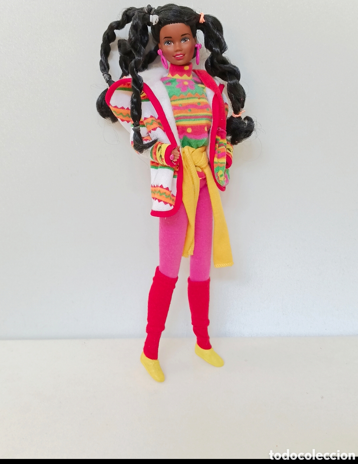Barbie y Ken: Barbie Benetton Christie 1990 completa negrita AA a&ntilde;os 90