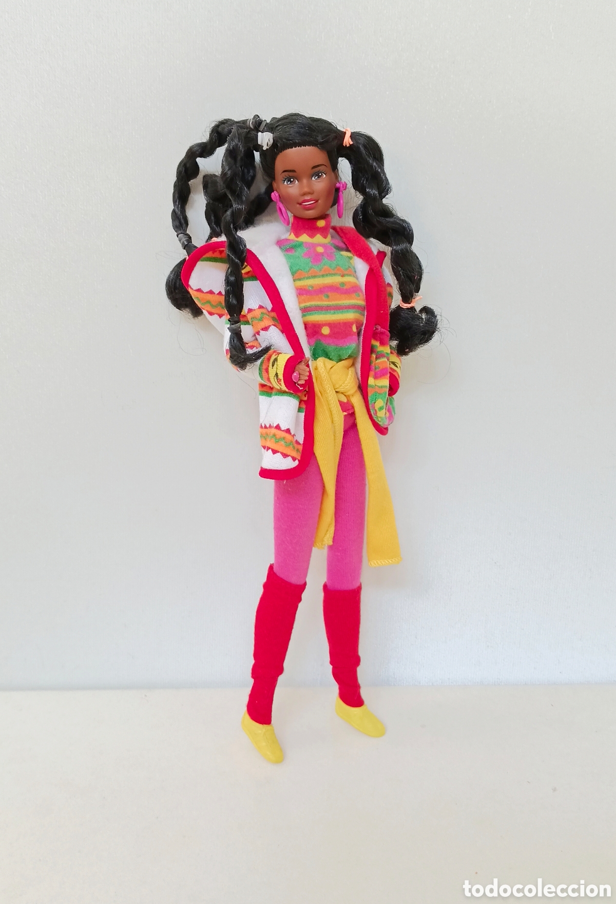 Barbie y Ken: Barbie Benetton Christie 1990 completa negrita AA a&ntilde;os 90