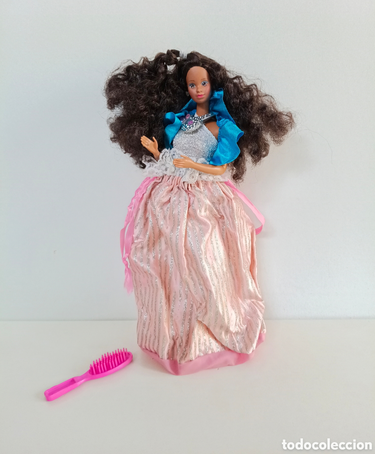 Barbie y Ken: Barbie Jewel Secrets Christie 1986 morena negrita AA a&ntilde;os 80