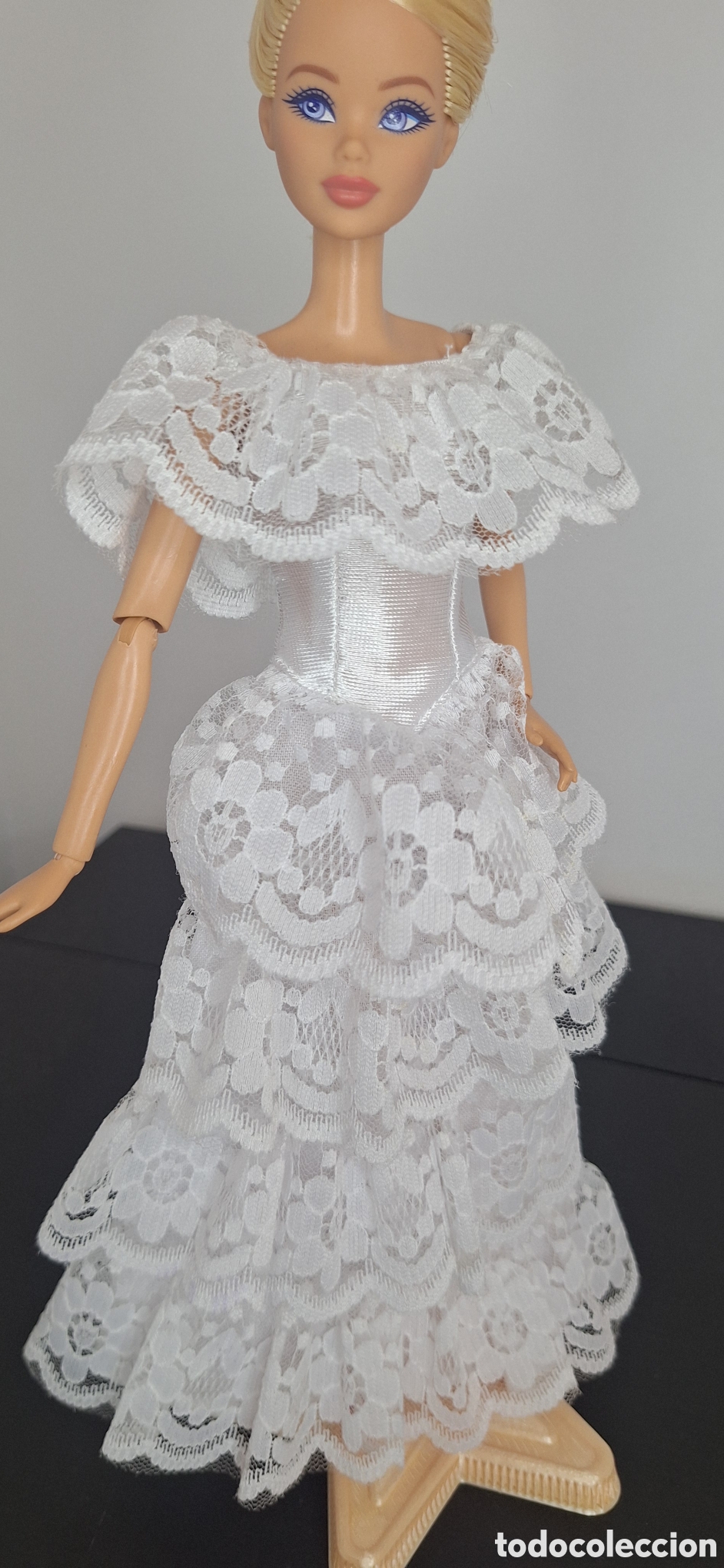 Barbie y Ken: vestido novia barbie blister a&ntilde;os 90