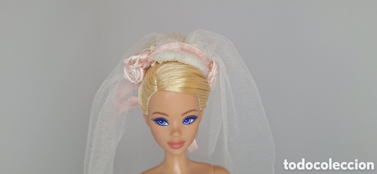 Barbie y Ken: velo Barbie novia a&ntilde;os 2000