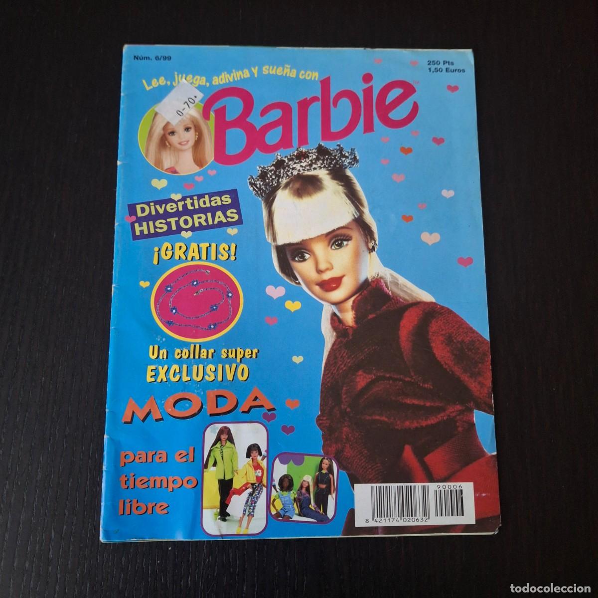 Barbie y Ken: BARBIE LEE JUEGA ADIVINA Y SUE&Ntilde;A CON BARBIE - REVISTA NUMERO 6/99- OBSEQUIO COLLAR