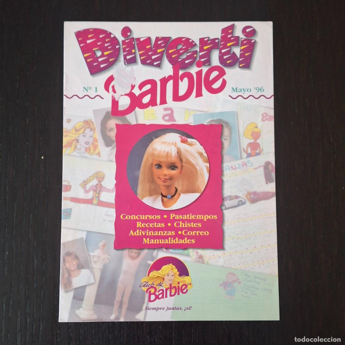 Barbie y Ken: BARBIE - DIVERTI BARBIE N&ordm; 1 MAYO 1996 - MINI REVISTA CLUB DE BARBIE
