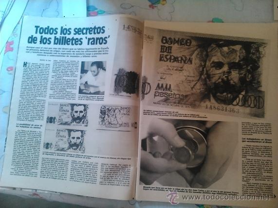 Billetes con errores: RECORTE los billetes raros de espa&ntilde;a pesetas numismatica - Foto 1