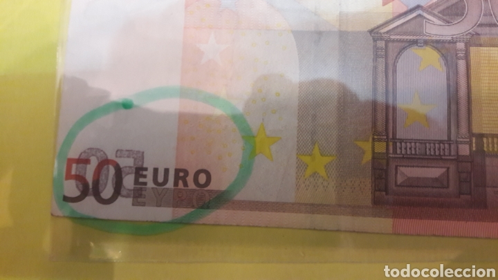 Billetes con errores: ERROR 2002 Duisenberg 50 EUROS BILLETE - Foto 2