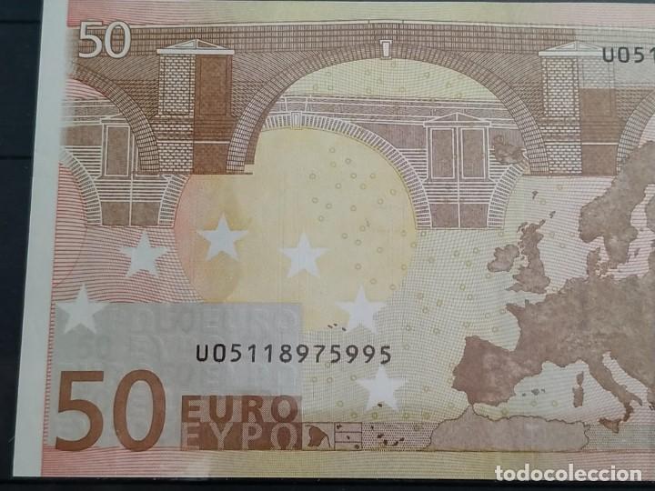 Billetes con errores: BILLETE DE 50 EUROS SIN HOLOGRAMA - Foto 4