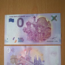 Banconote con errori: BILLETE 0 EUROS CASA BATLLO DE BARCELONA AUTOR GAUDI MODERNISMO EURO ESPAÑA SAGRADA FAMILIA EIFFEL. Lote 254142505