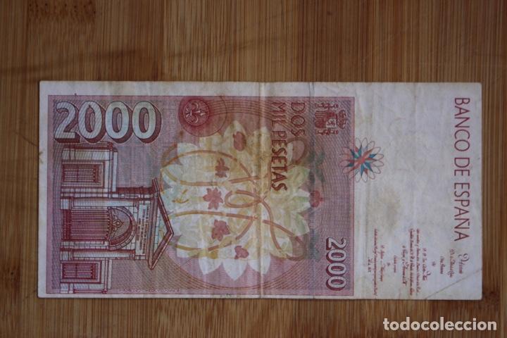 Billetes con errores: BILLETE DE 2000 PESETAS CON FALLO DE CORTE Y ENCUADRE - Foto 4