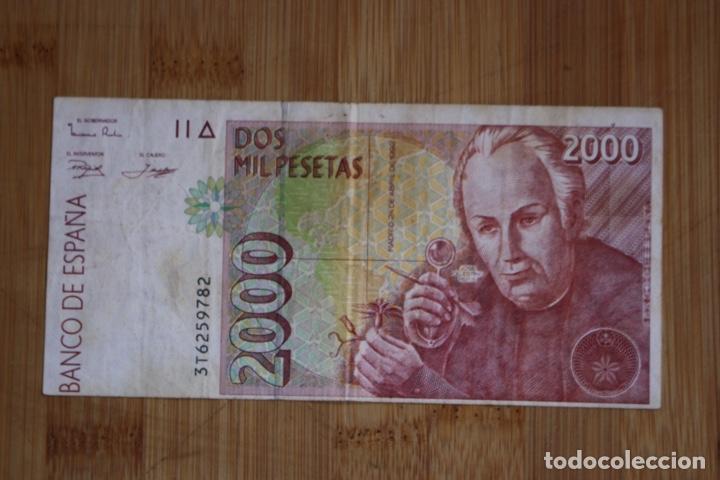 Billetes con errores: BILLETE DE 2000 PESETAS CON FALLO DE CORTE Y ENCUADRE - Foto 5