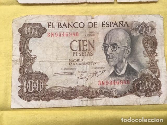 Billetes con errores: Dos billetes de 100 pesetas (reverso verde) - Foto 9