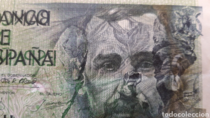 Billetes con errores: Billete 1000 pesetas 1979-ERROR- doble impresi&oacute;n en anverso - Foto 3