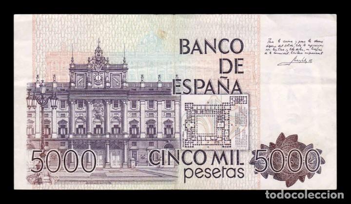 Billetes con errores: Espa&ntilde;a Error 5000 Pesetas 1979 Pick 160 MBC/+ VF/+ - Foto 2