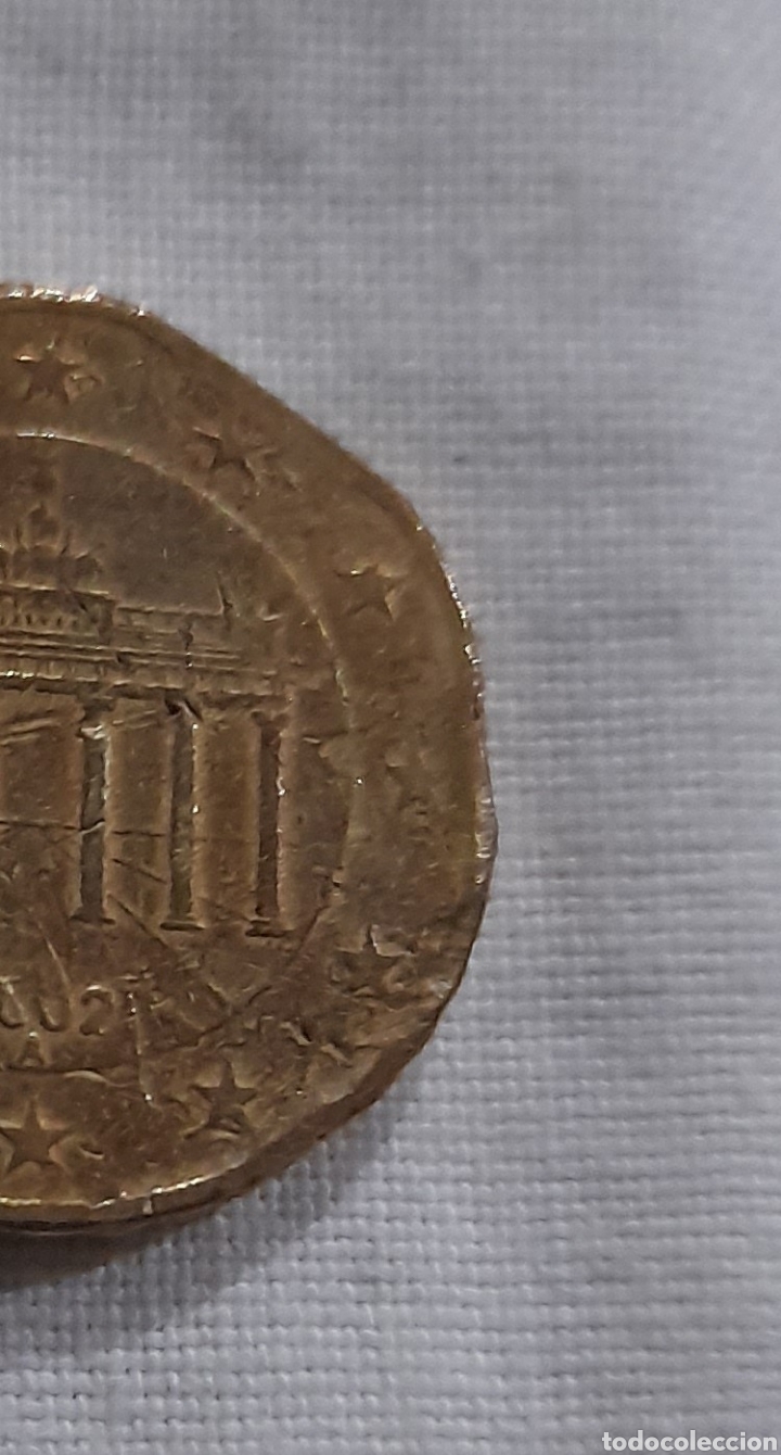 Billetes con errores: Error Acuñación. Moneda 10 Céntimos Alemania 2002. Ver fotografías y descripción. - Foto 8 - 291318533