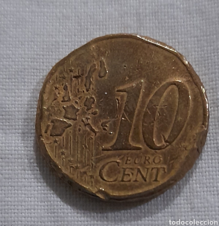 Billetes con errores: Error Acuñación. Moneda 10 Céntimos Alemania 2002. Ver fotografías y descripción. - Foto 9 - 291318533