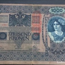 Billetes con errores: BILLETE 1000 CORONAS. IMPERIO AUSTRO HUNGARO. 1902