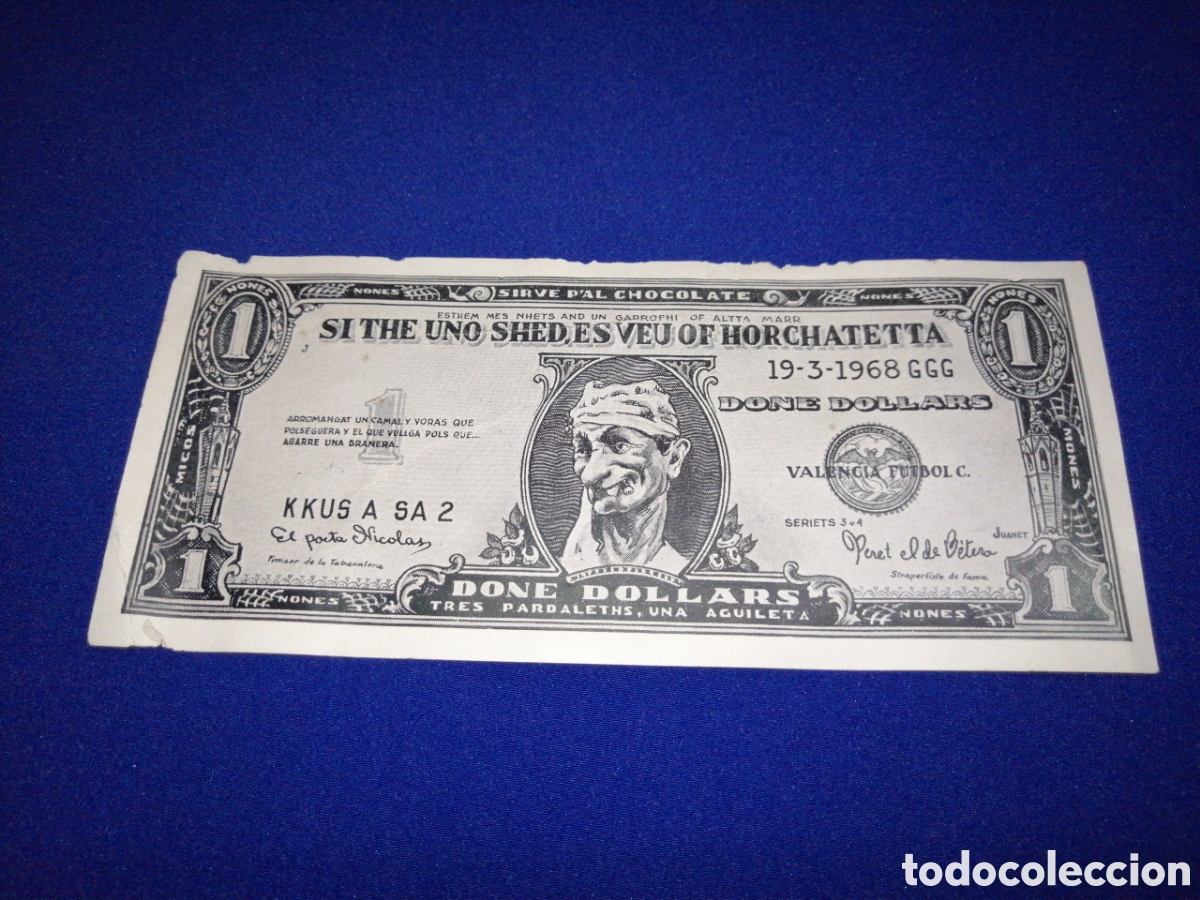 Billetes con errores: Falla Joaqu&iacute;n Costa - conde altea billete humor&iacute;stico - Foto 3