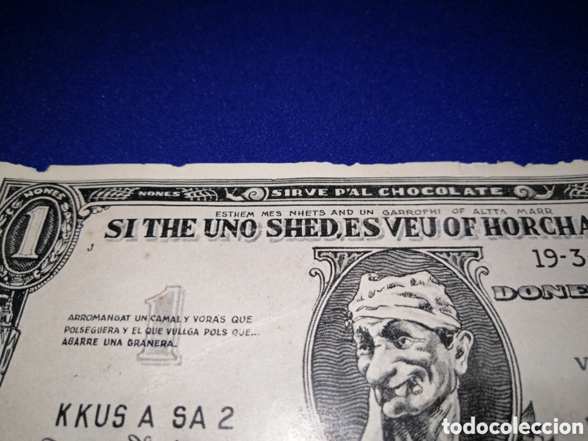 Billetes con errores: Falla Joaqu&iacute;n Costa - conde altea billete humor&iacute;stico - Foto 4