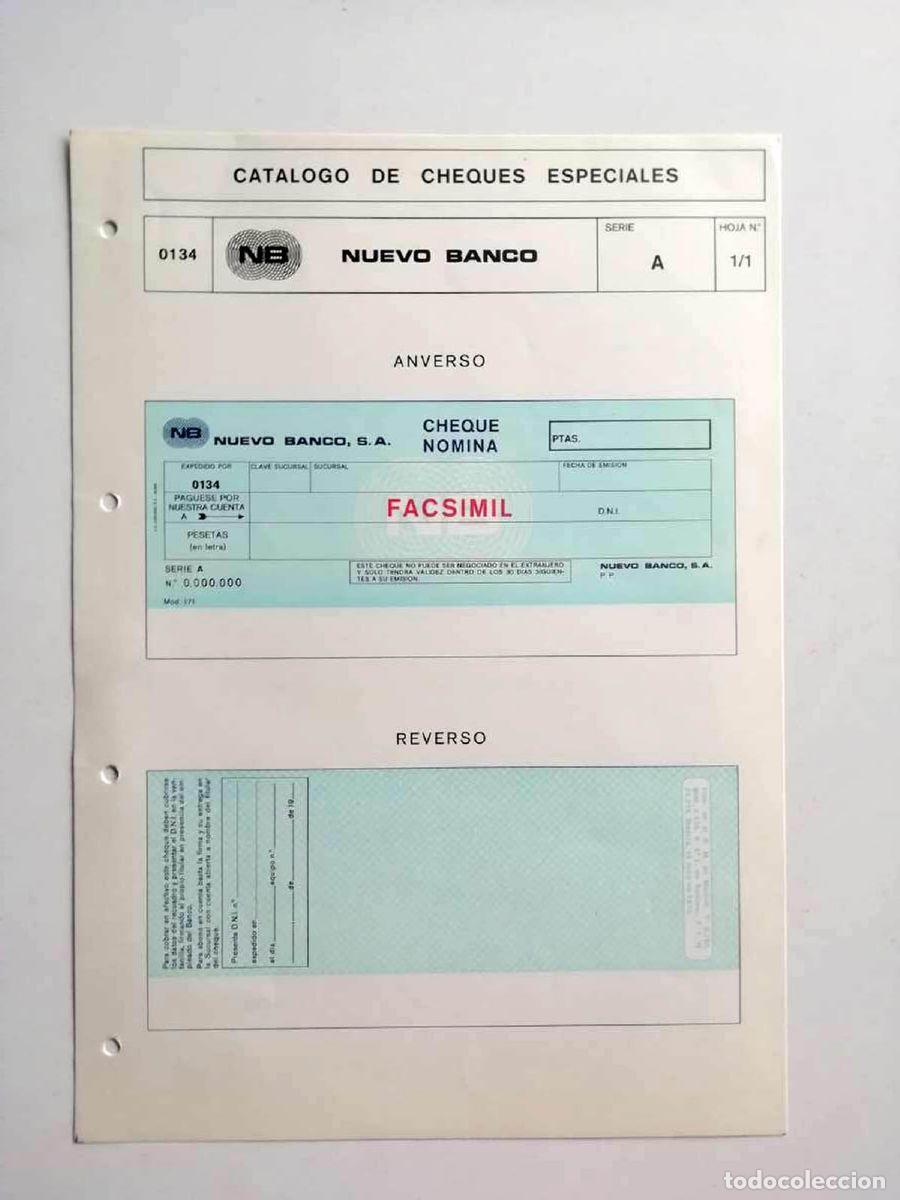 Billetes con errores: 1980, Hoja de Cheque N&oacute;mina Nuevo Banco - Foto 1