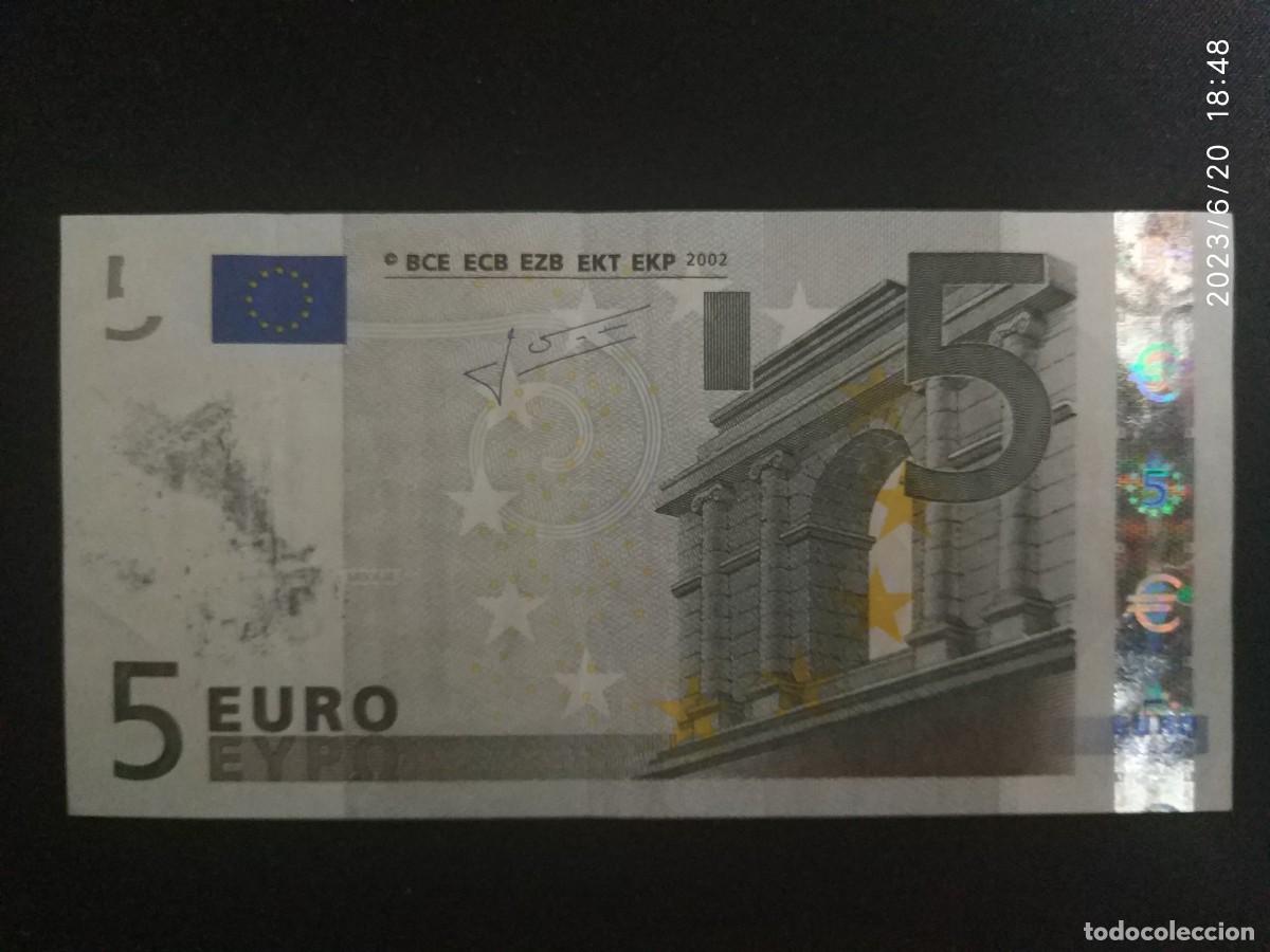 Billetes con errores: LOTE DE TRES BILLETES DE 5&euro; CON DEFECTOS - Foto 2