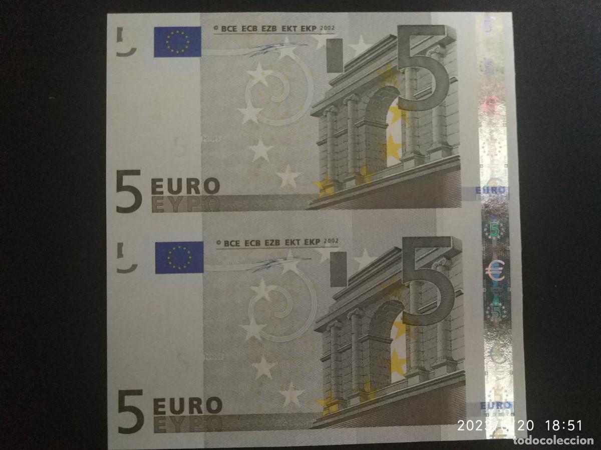 Billetes con errores: LOTE DE TRES BILLETES DE 5&euro; CON DEFECTOS - Foto 5