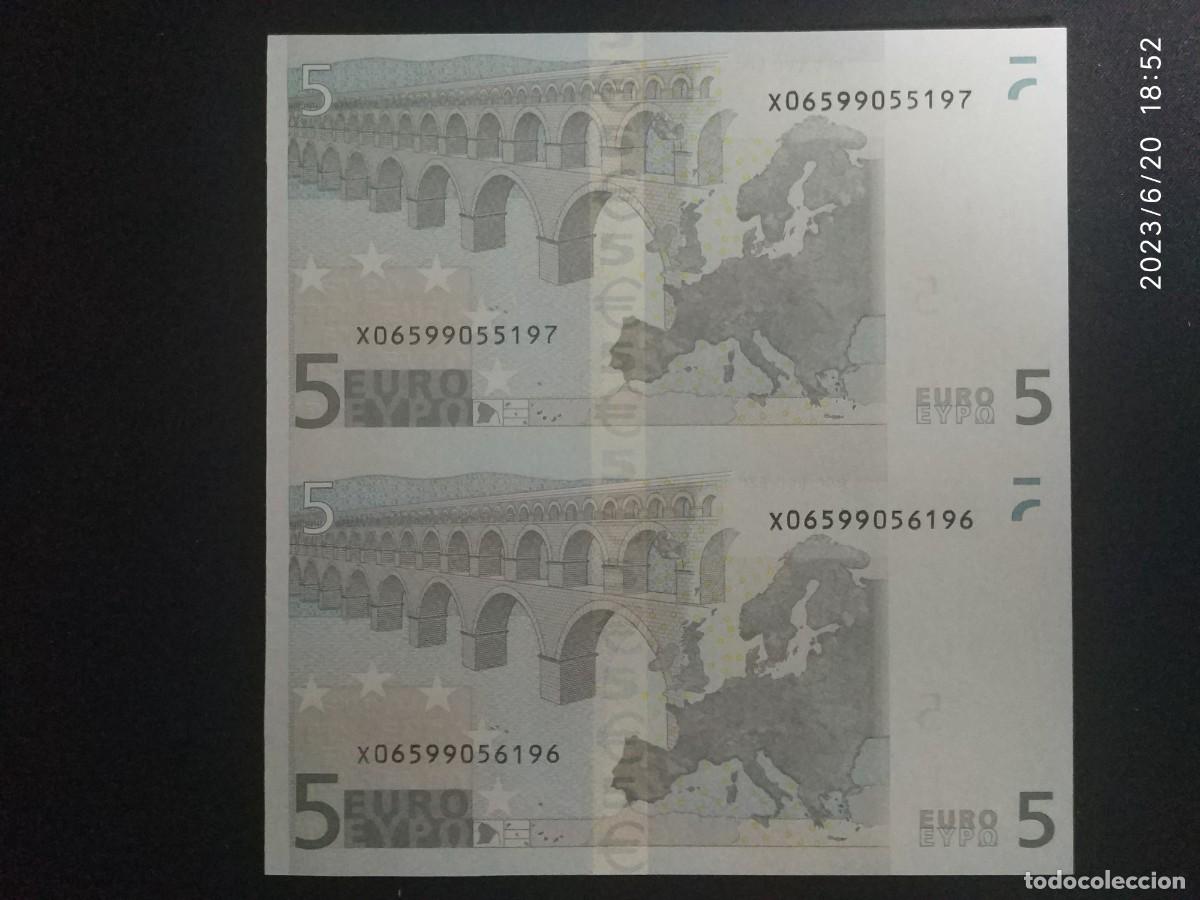 Billetes con errores: LOTE DE TRES BILLETES DE 5&euro; CON DEFECTOS - Foto 6