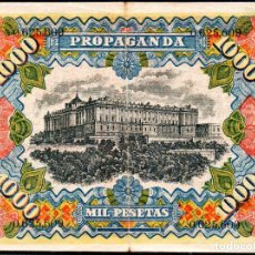 Billetes con errores: BILLETE PROPAGANDA PUBLICIDAD - 1000 PESETAS 1907 - JABON CHIMBO