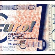 Billetes con errores: BILLETE BONO DE 3 EUROS - FIESOLA - ITALIA - 1997/98