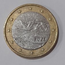 Billetes con errores: MONEDA 1 EURO FINLANDIA 2002 ERROR.