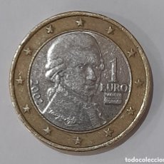Billetes con errores: MONEDA 1 EURO AUSTRIA 2002 ERROR.