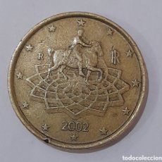 Billetes con errores: MONEDA 50 CENTIMOS EURO ITALIA 2002 ERROR