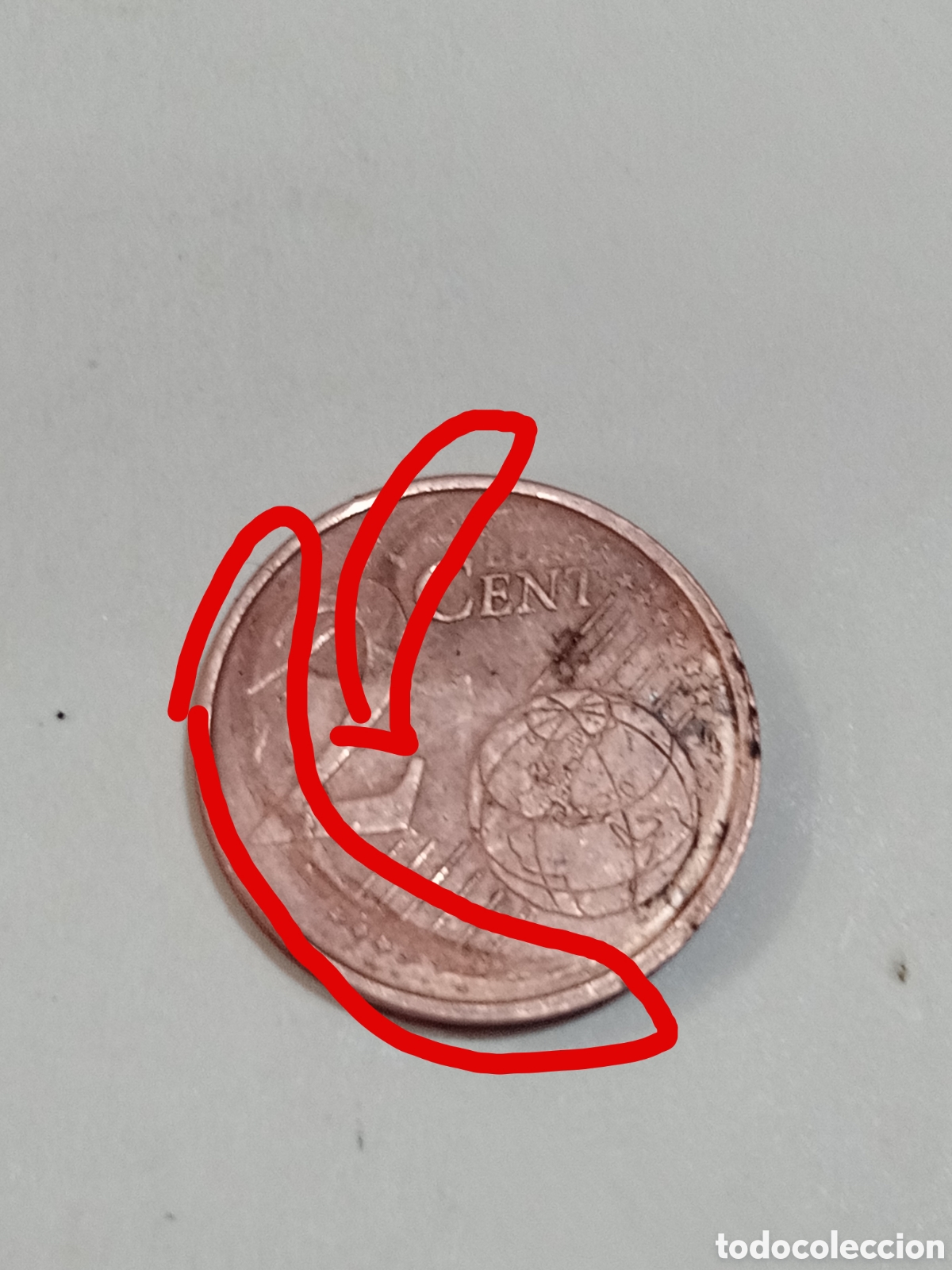 Billetes con errores: 2 c&eacute;ntimo 2000 error Espa&ntilde;a - Foto 1