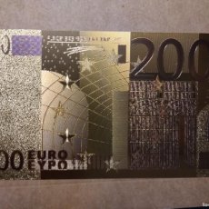 Billetes con errores: BILLETE 200 EUROS NUEVO DE ORO