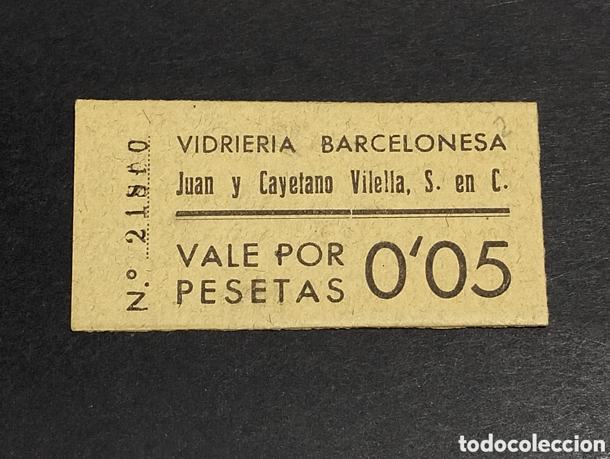 Billetes con errores: Vidriera Barcelonesa Cayetano y Pablo Vilella - Foto 1