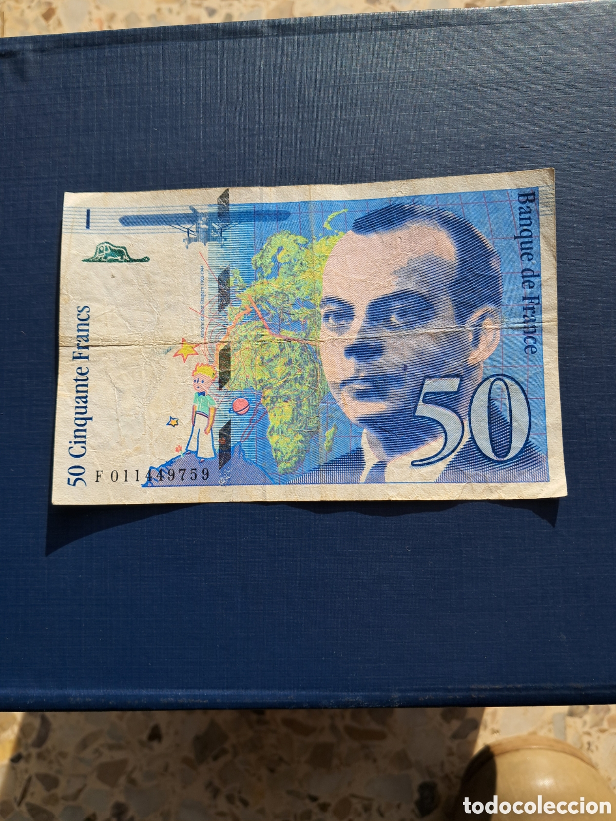 Billetes con errores: Error fallo billete 50 francs cinquante serie f 1993 - Foto 1