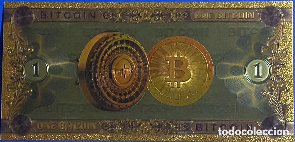 Billetes con errores: Billete 1 Bitcoin nuevo - Foto 1