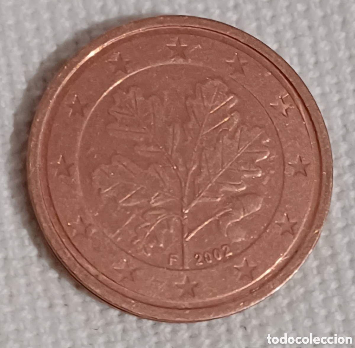 Billetes con errores: Moneda 2 cent Alemania 2002, error mapa - Foto 3
