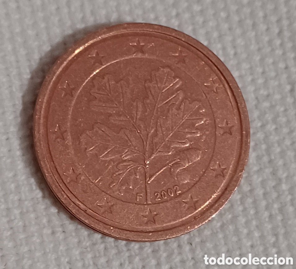 Billetes con errores: Moneda 2 cent Alemania 2002, error mapa - Foto 1