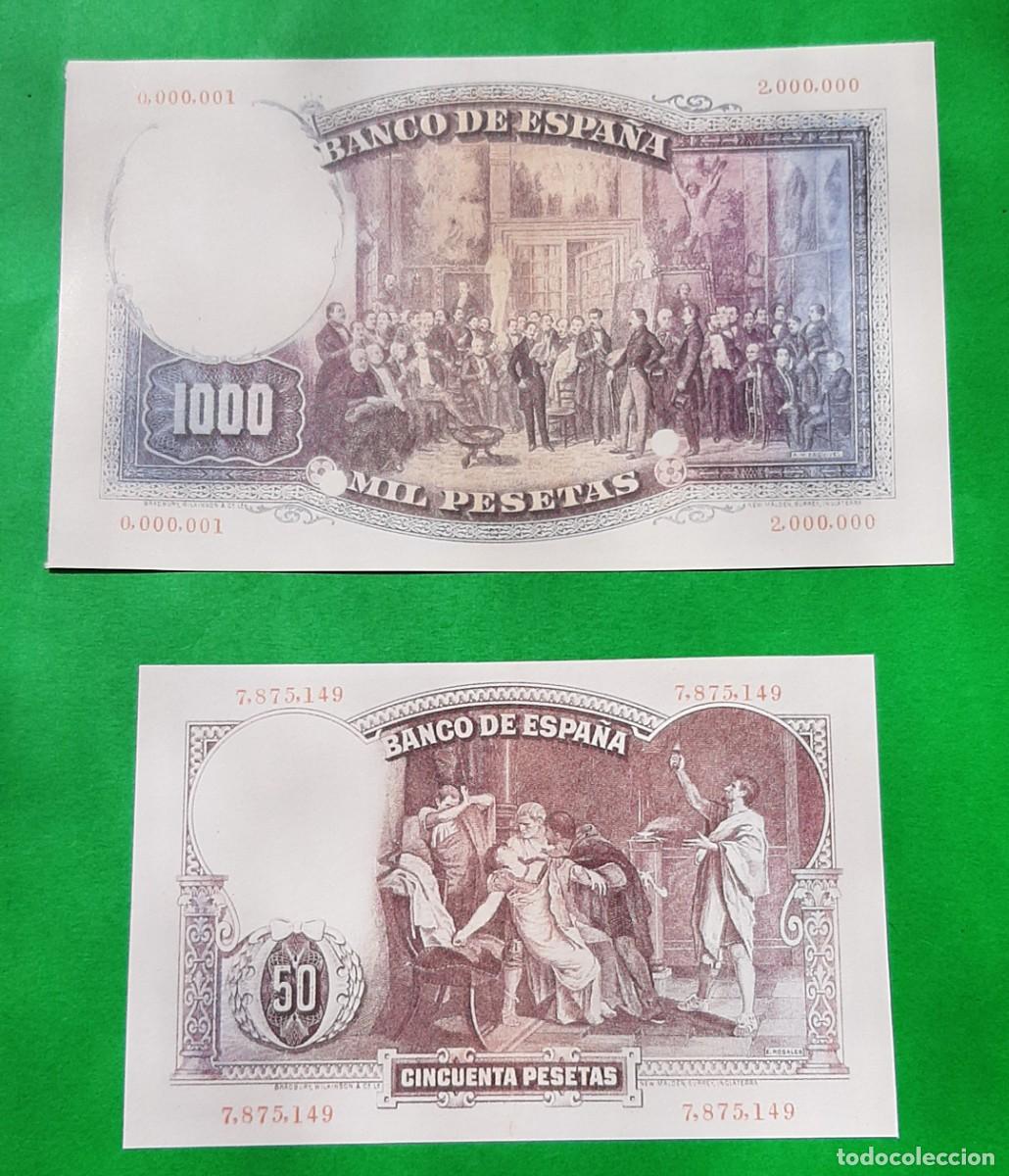Billetes con errores: (FACSIMIL) LOTE DE BILLETES ESPA&Ntilde;OLES - Foto 2