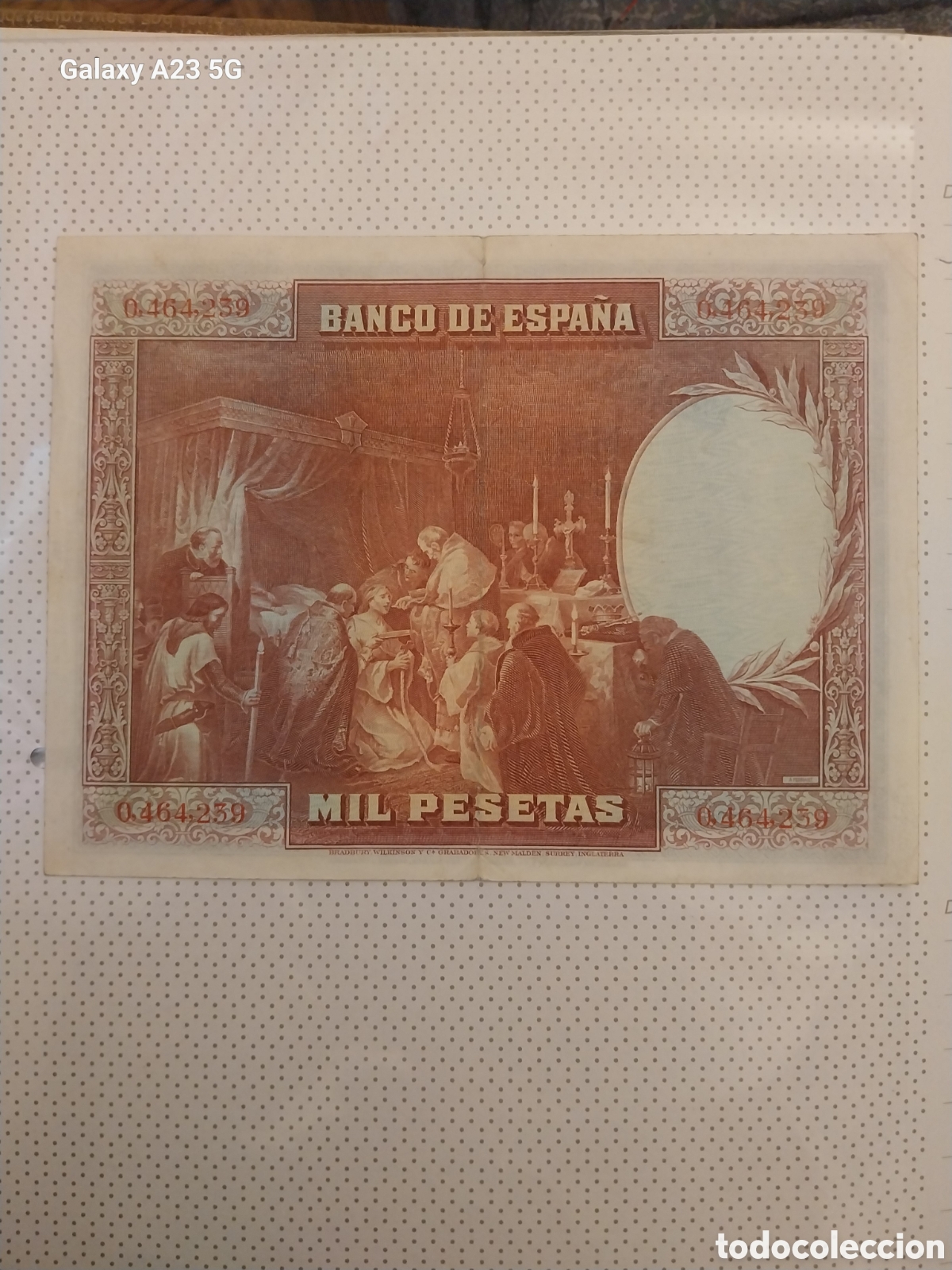 Billetes con errores: 1000pts 1938 sin Serie Alta. ERRORES - Foto 4