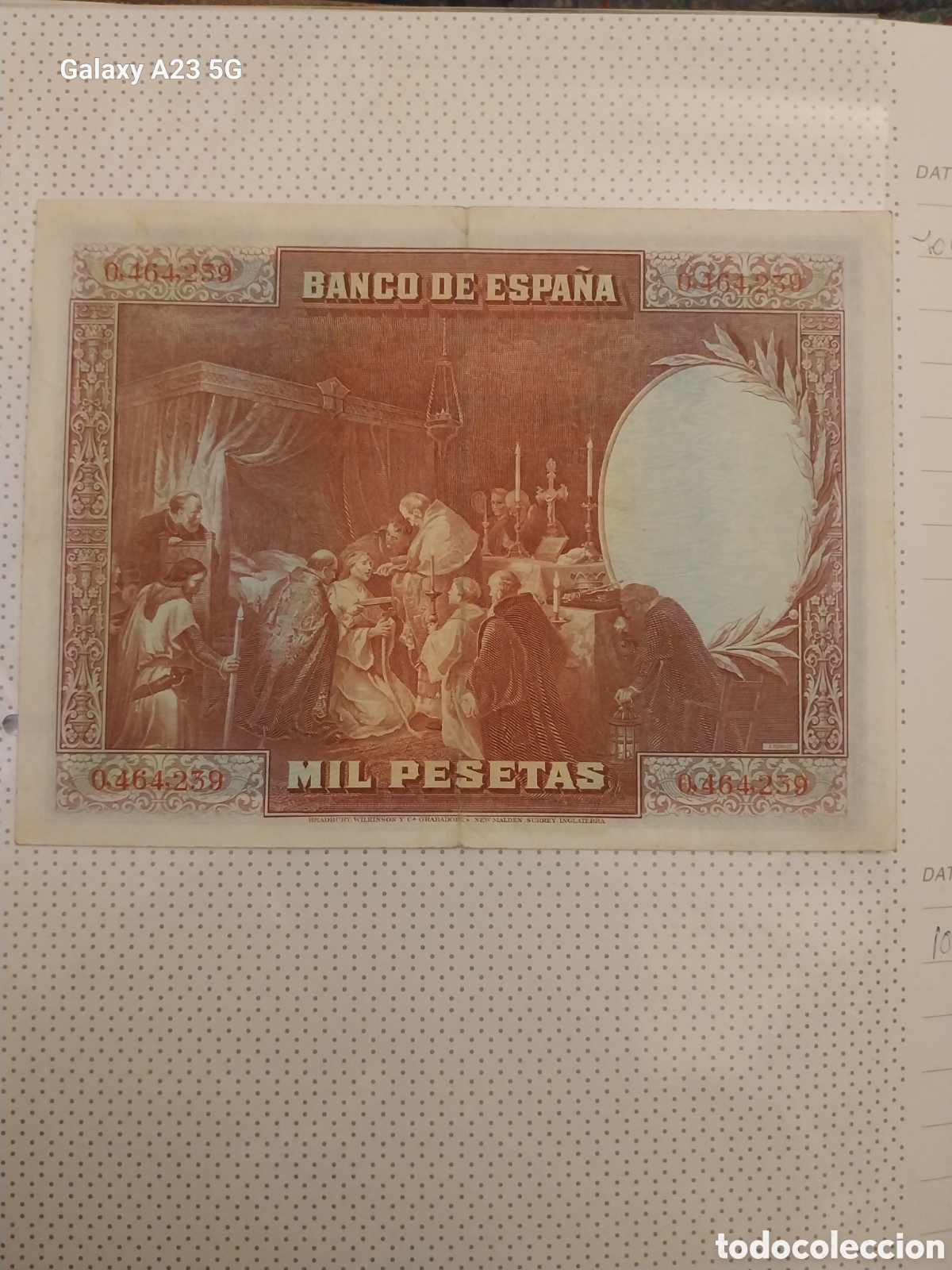 Billetes con errores: 1000pts 1938 sin Serie Alta. ERRORES - Foto 6