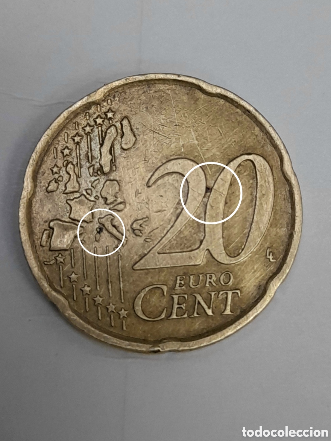 Billetes con errores: Vendo monedas de 20 centimos - Foto 1