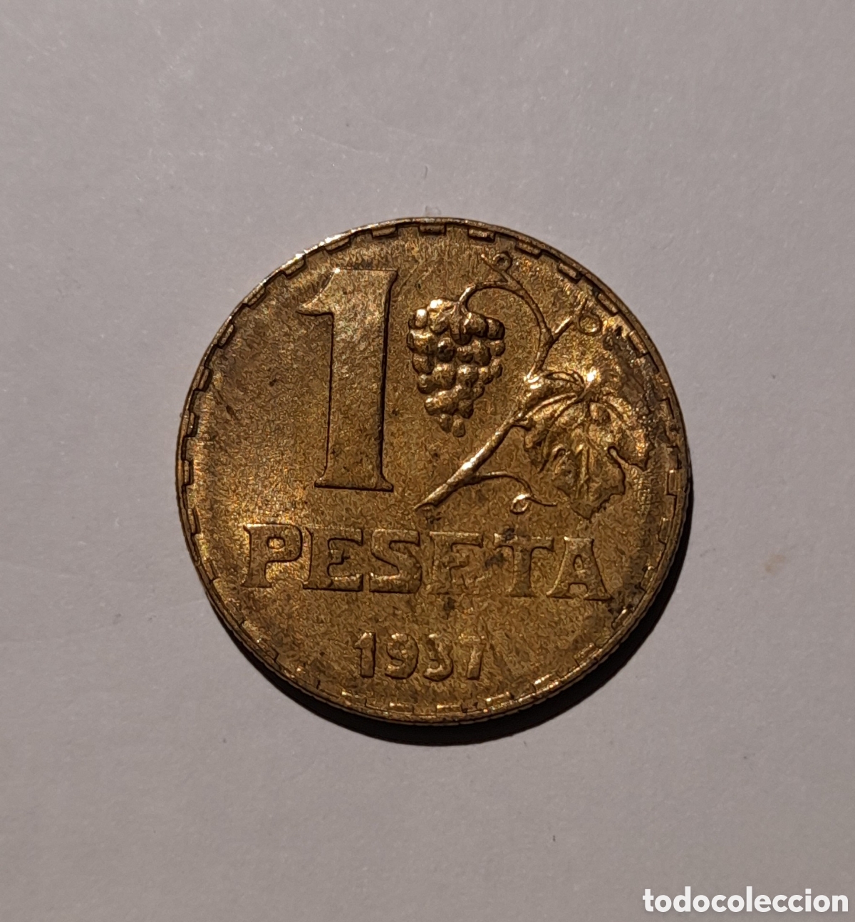 Billetes con errores: 1 Peseta II Rep&uacute;blica Espa&ntilde;ola 1937 con Error. M&aacute;s Monedas Antiguas en mi perfil de Todocoleccion.