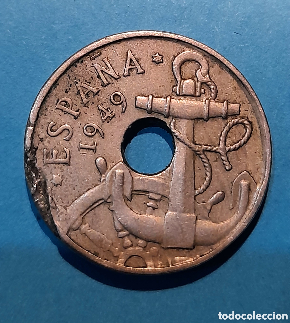 Billetes con errores: 50 C&eacute;ntimos Franco 1949 con error en las Estrellas S/C
