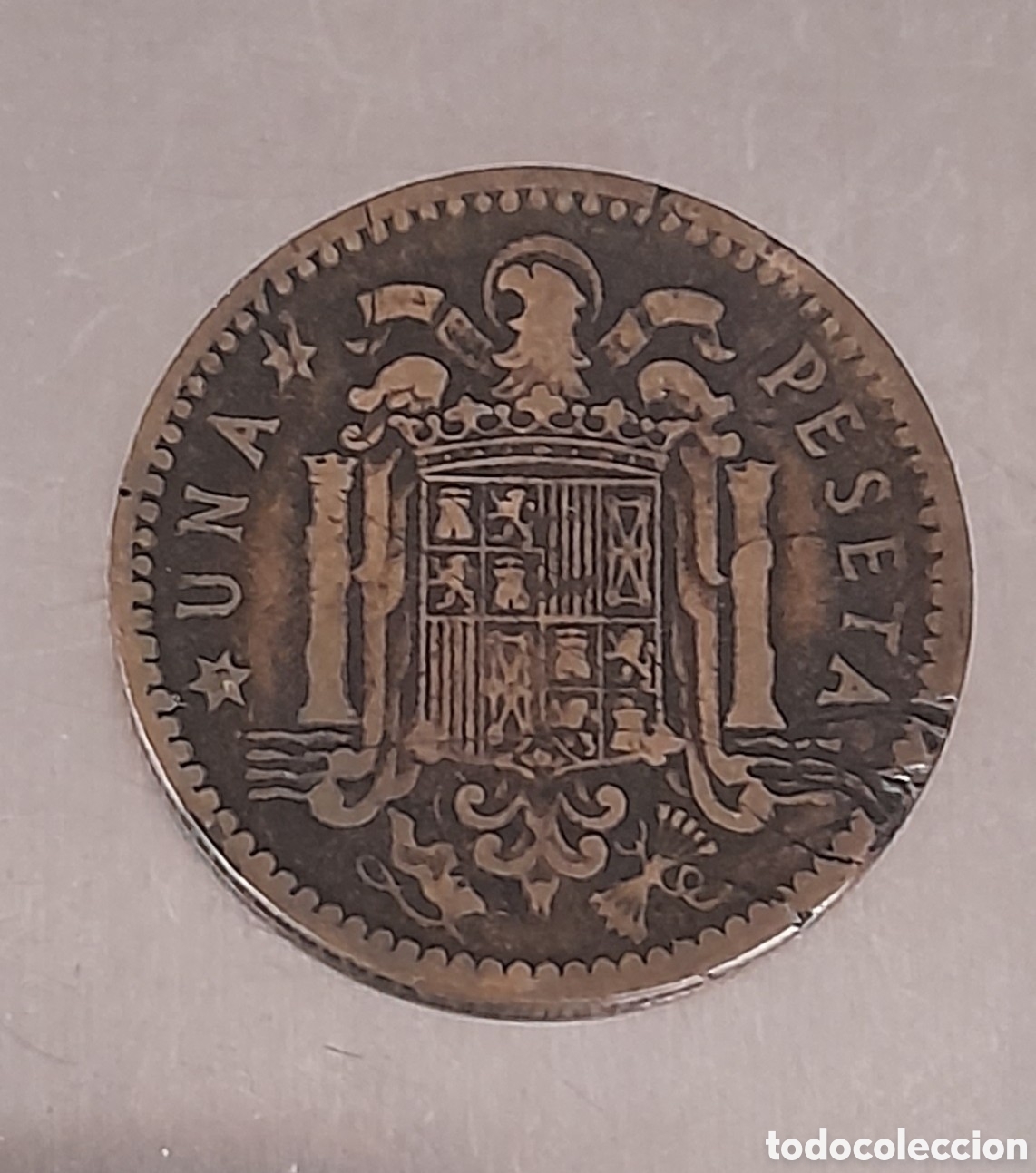 Billetes con errores: 1 Peseta 1947 *19 * Error Cospel. M&aacute;s Monedas en mi perfil.