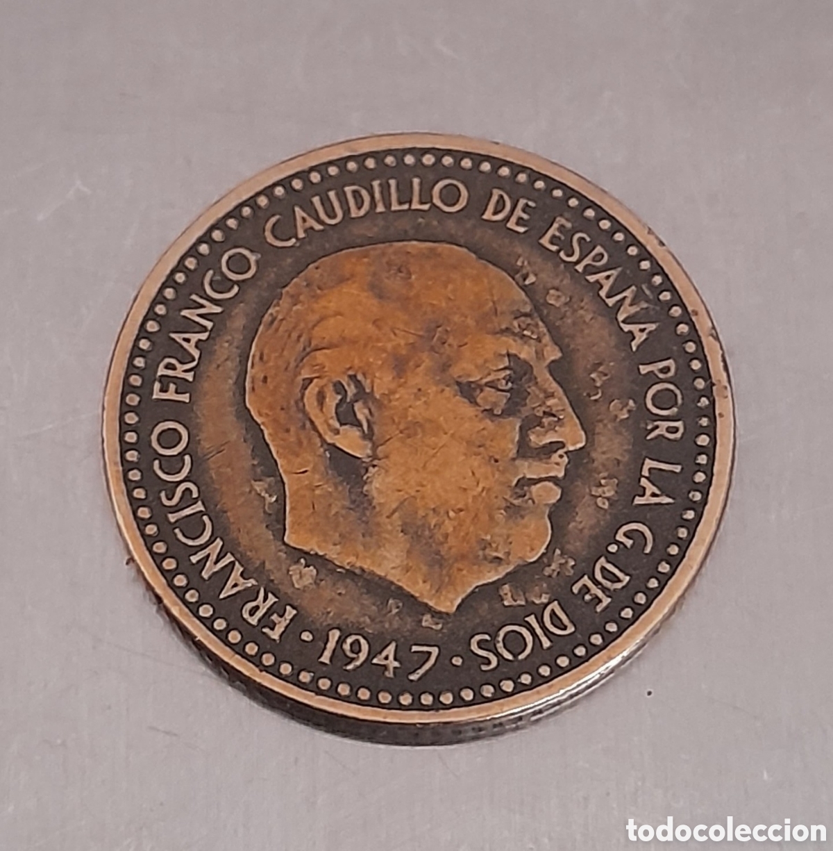 Billetes con errores: 1 Peseta 1947 *18 *49 (Error Exceso de Metal). M&aacute;s Monedas en mi perfil.