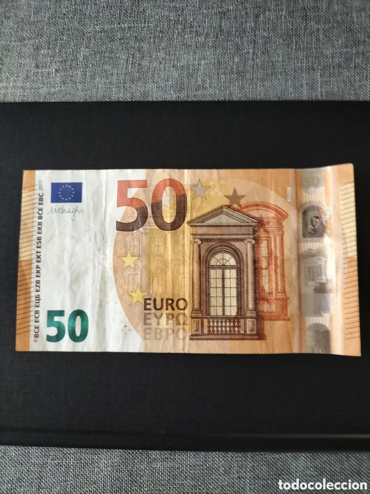 Billetes con errores: Billete de 50 euros con error de imprenta. - Foto 2