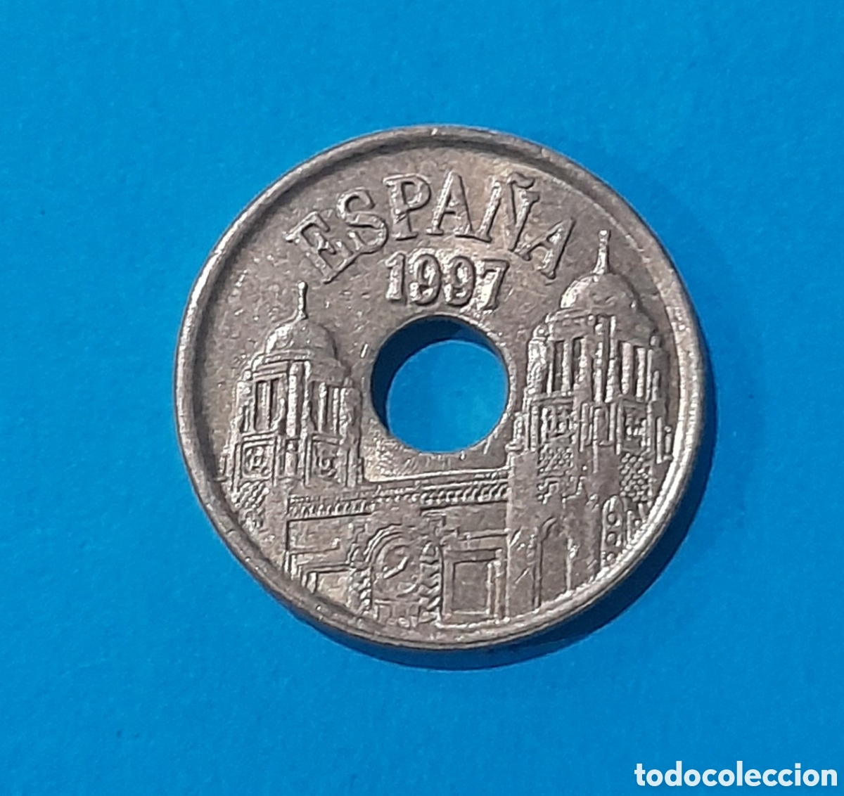 Billetes con errores: 25 Pesetas 1997 Melilla con error los n&uacute;meros de las fechas. - Foto 1