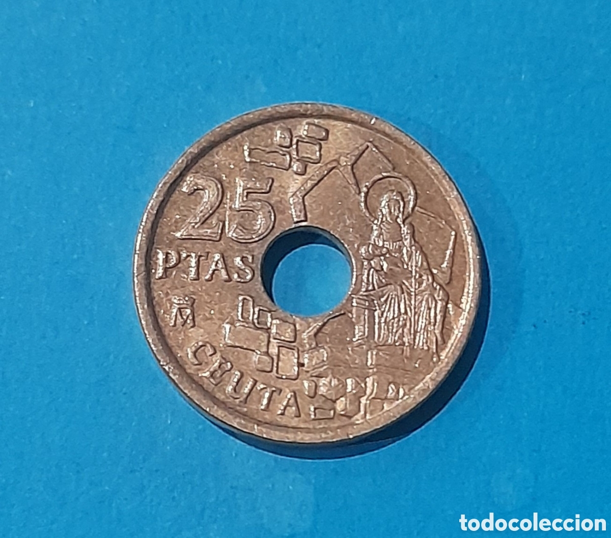 Notas com erros: 25 Pesetas 1998 Ceuta con error Acu&ntilde;aci&oacute;n. M&aacute;s Monedas en mi perfil.