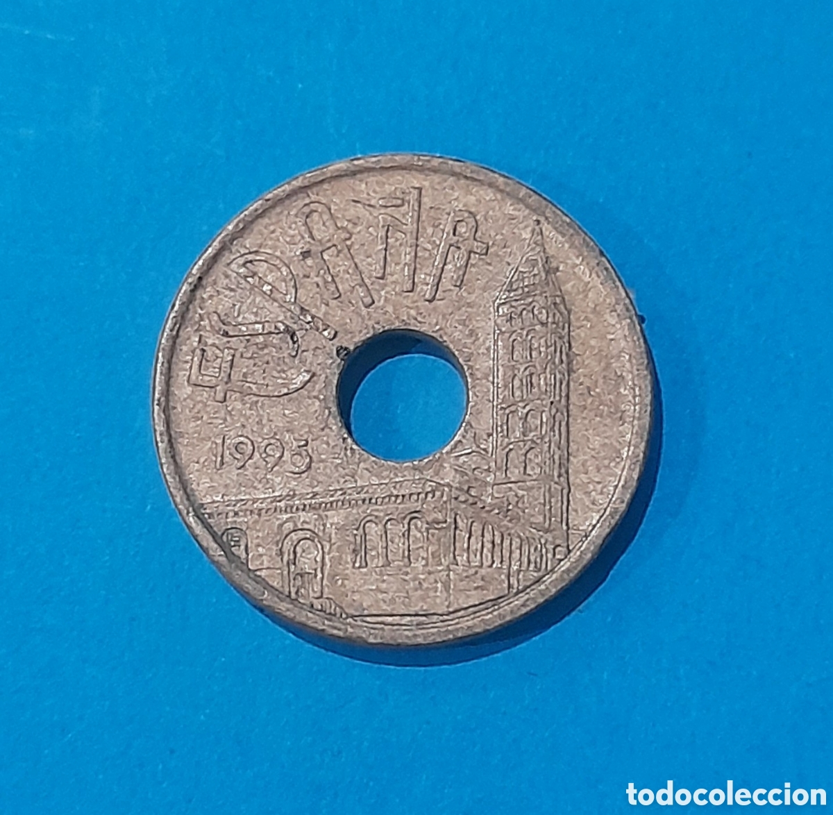 Billetes con errores: 25 Pesetas Juan Carlos I 1995 con error ( Desplazada ). M&aacute;s Monedas en mi perfil.