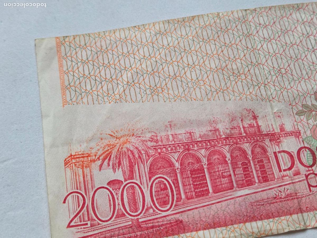 Billetes con errores: VARIEDAD RARA 2000 PESETAS 1980 JUAN RAMON JIMENEZ V2 - Foto 5